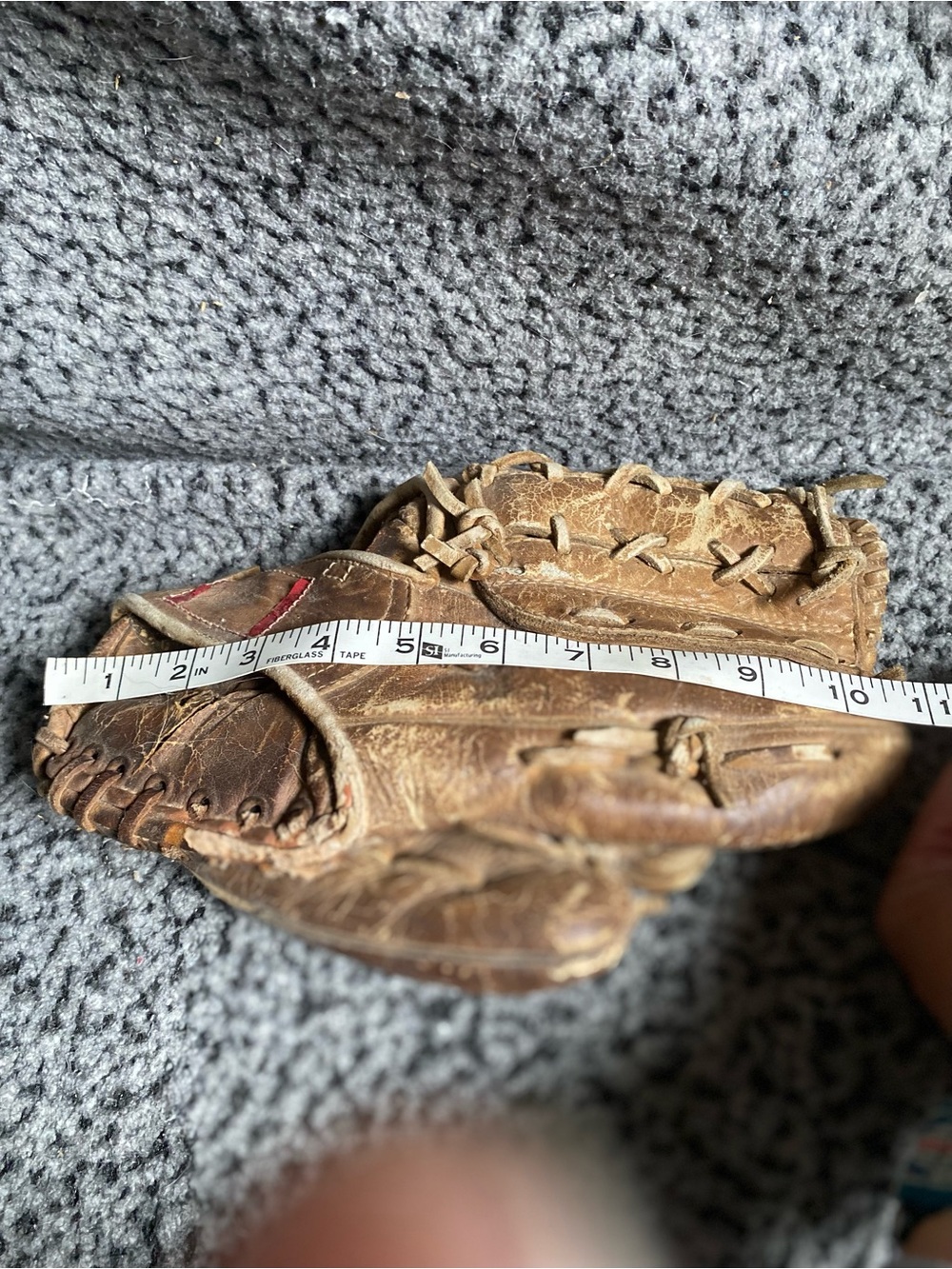 Vintage Brown Leather Baseball Glove